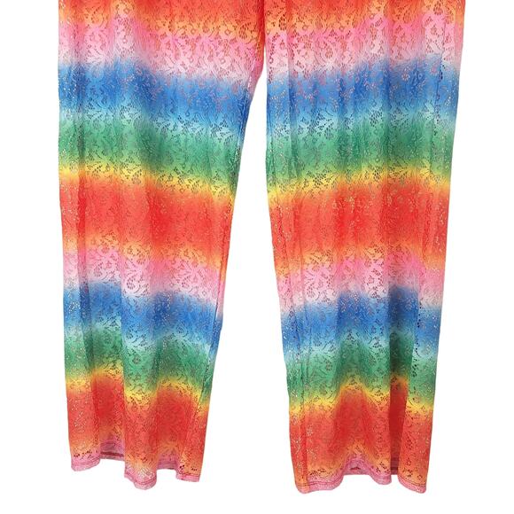 Nordstrom BP. Pride Rainbow Ombre Laci Lace Swim Coverup Pants Size XXL, NWT - Picture 8 of 15